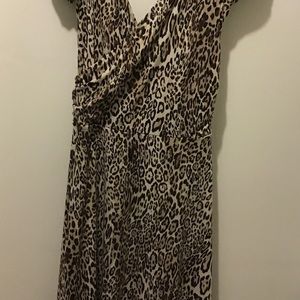 Animal print dress.